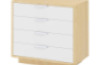 Chest of drawers - birch and white. Exclusive