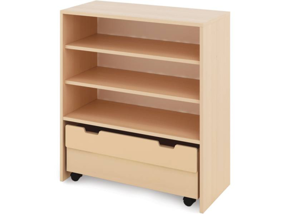 Storage Unit L with shelves + containers - Eko