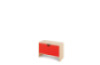 Storage Unit S with shelves + doors - Red