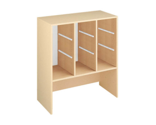 Storage Unit L for trays and container - Beech