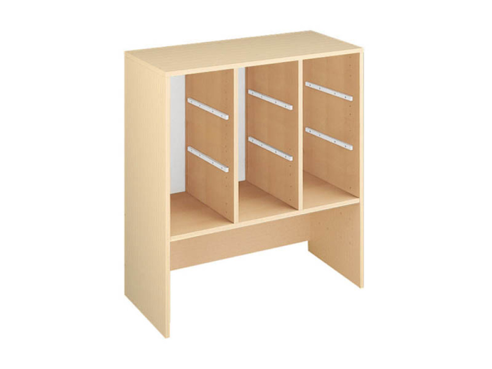 Storage Unit L for trays and container - Beech