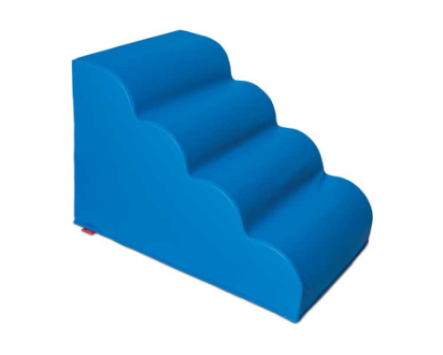 Steps with rounded treads. Foam shape