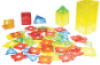 Transparent bricks for creating geometric solids. Windows