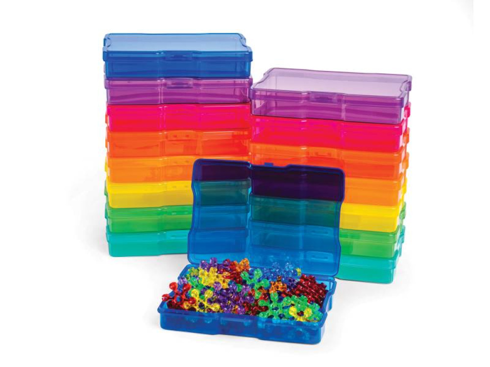 Set of transparent boxes