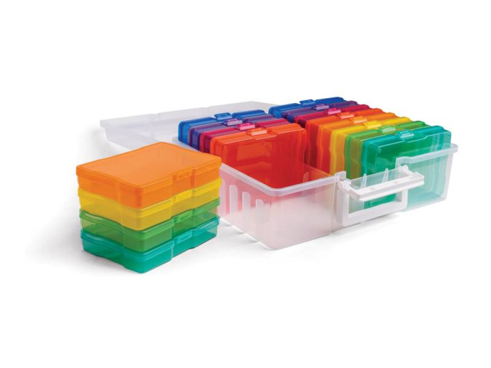 Set of transparent boxes