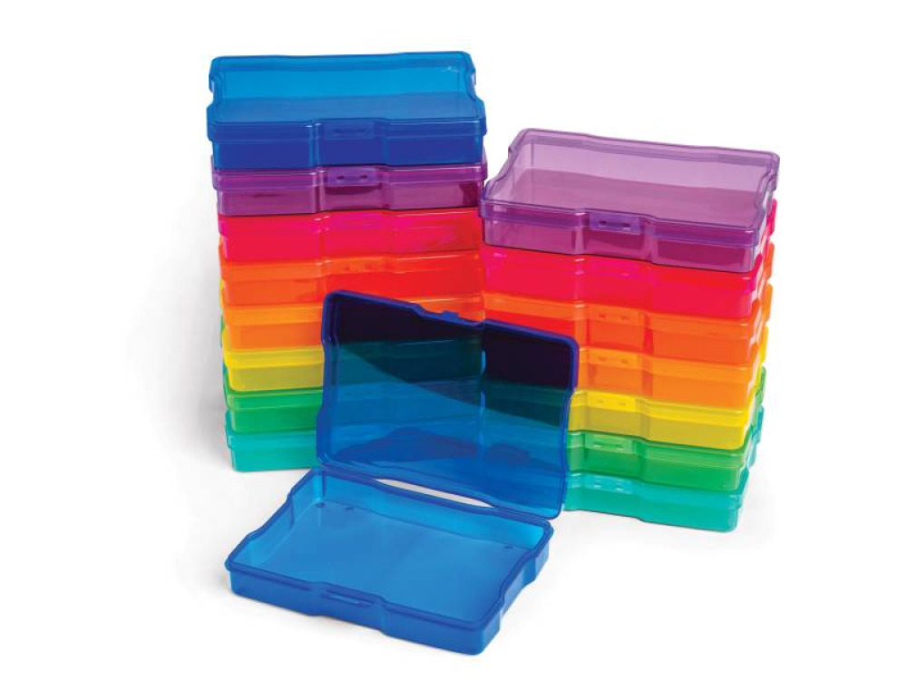 Set of transparent boxes
