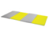 Foldable gymnastics mat 4-part. Lime-grey