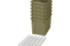 Extra large plastic containers with runners - eco light green - 06