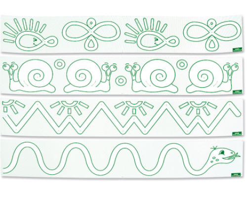 Graphomotor tiles Set 1 ? green