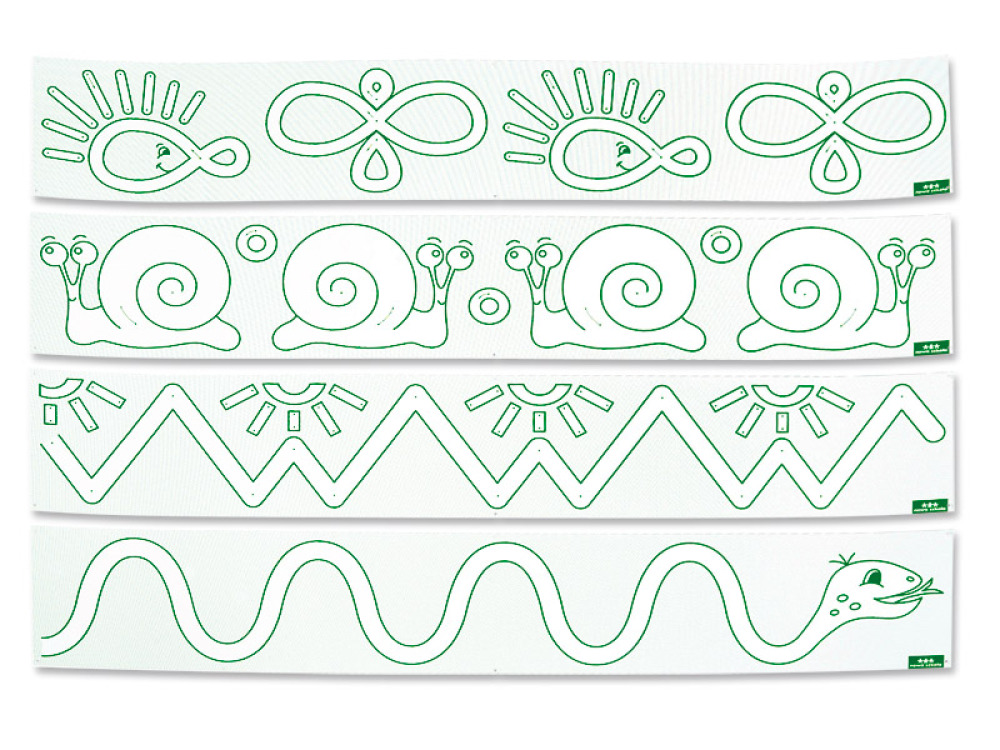 Graphomotor tiles Set 1 ? green