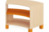 Small semicircular cabinet . Orange. Fresh Collection