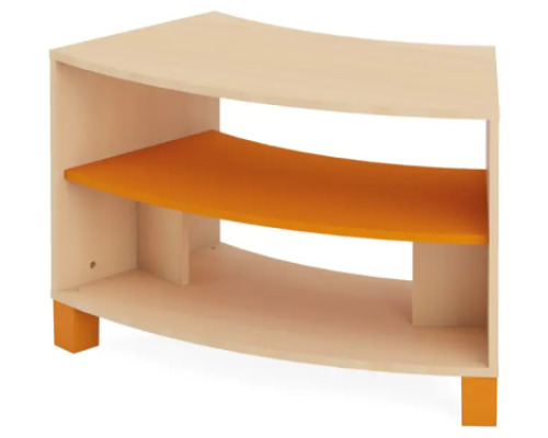 Small semicircular cabinet . Orange. Fresh Collection