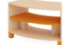 Small semicircular cabinet . Orange. Fresh Collection