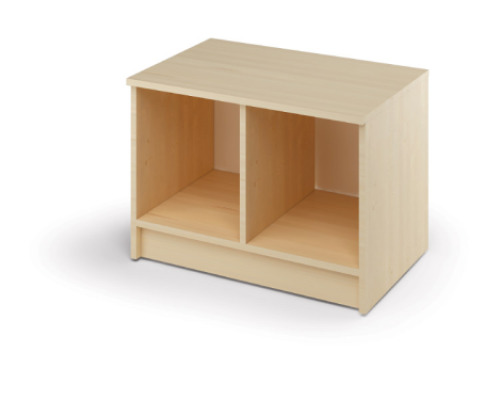 Cubo cabinet 2 for plastic containers. Birch