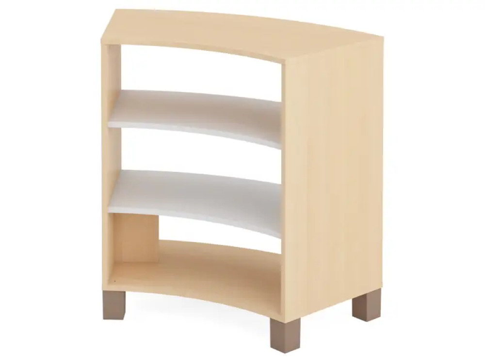 Large semi-circular cabinet. White. Fresh Collection