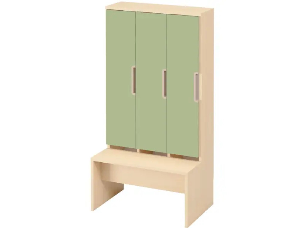 Doors with handle for cloakroom Vita 3 - Avocado