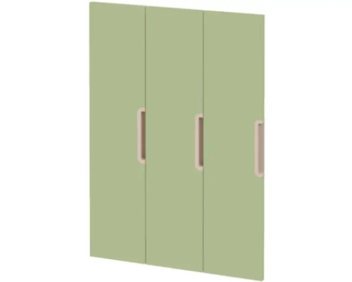 Doors with handle for cloakroom Vita 3 - Avocado