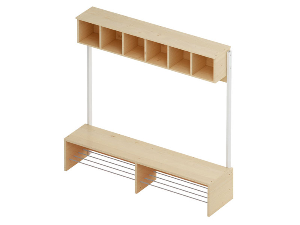 Cubo 6 cloakroom unit