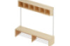 Cubo 6 cloakroom unit