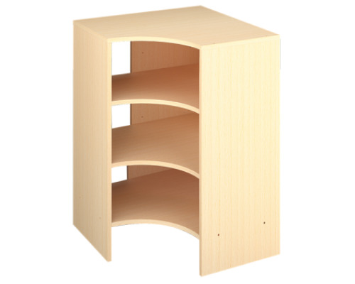 Inset corner cabinet L - Beech