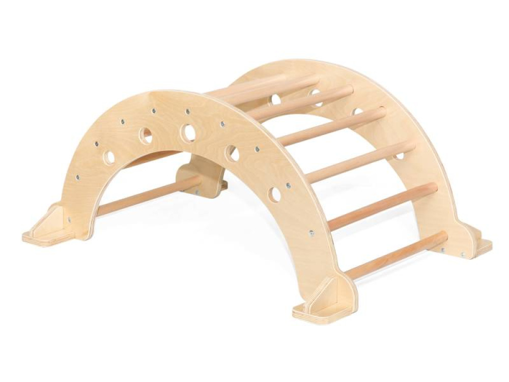 Climbing wooden arch