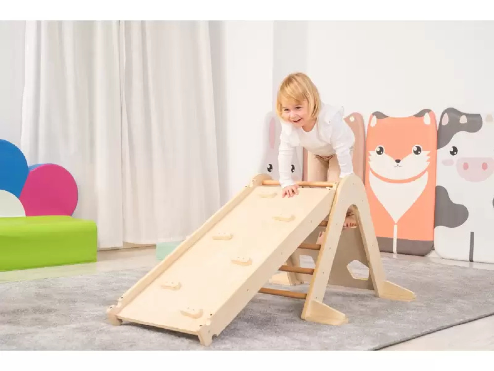 Climbing wooden arch