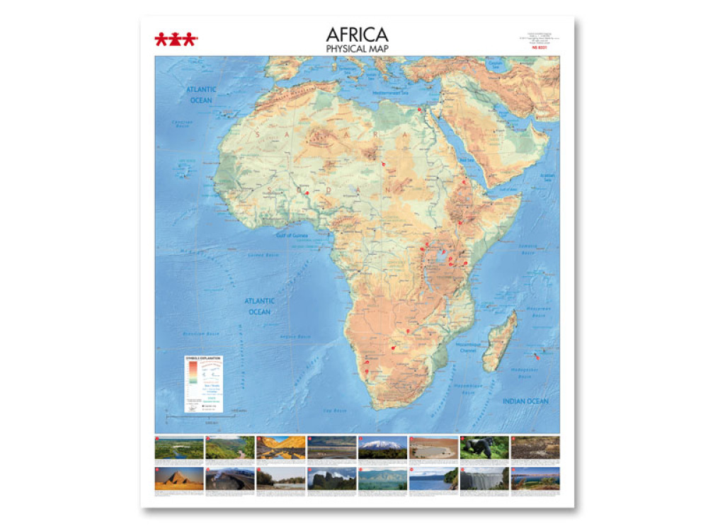 Africa. Physical Map