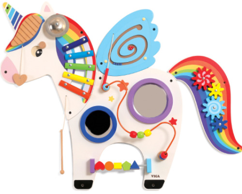 Unicorn. Manipulative wall board