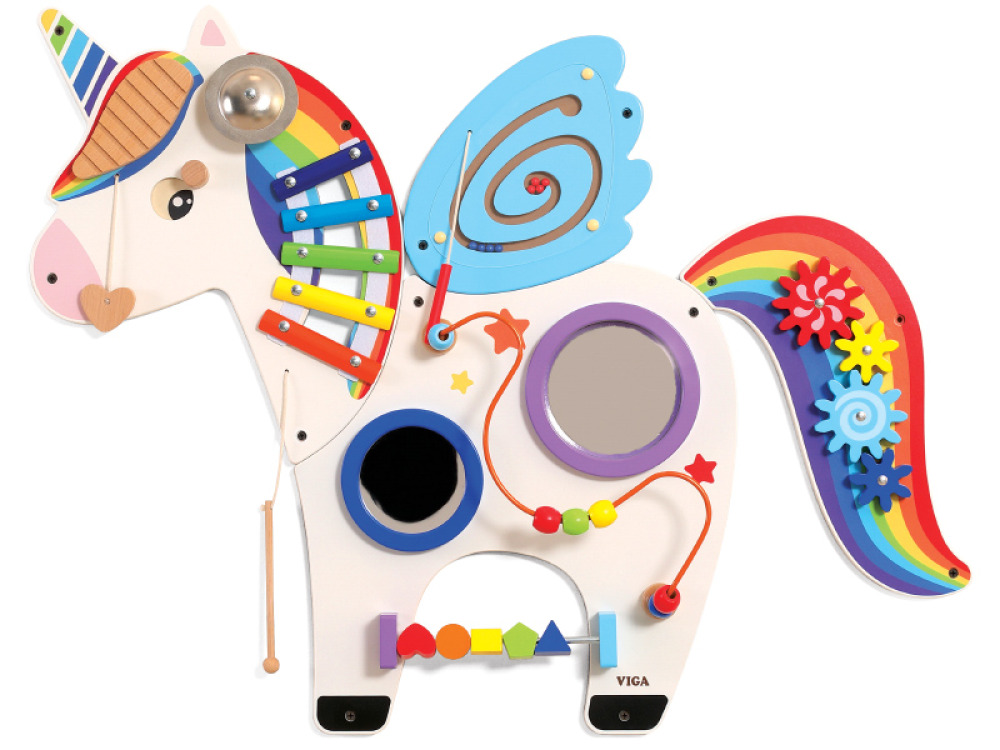Unicorn. Manipulative wall board