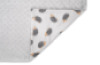 Weighted blanket - size S, grey, hedgehog-patterned