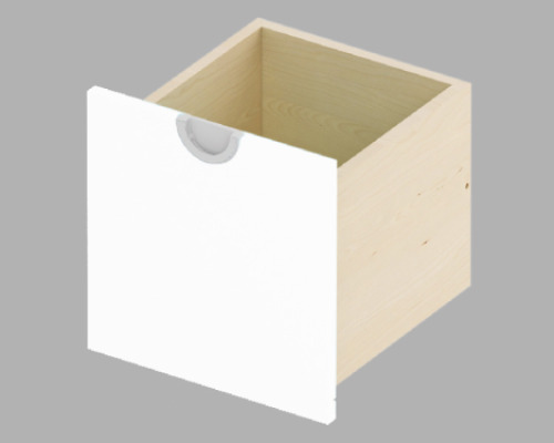 Cubo ACCESSORIES SHELVES AND DRAWERS white narrow tall 1 pc.