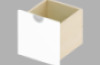 Cubo ACCESSORIES SHELVES AND DRAWERS white narrow tall 1 pc.