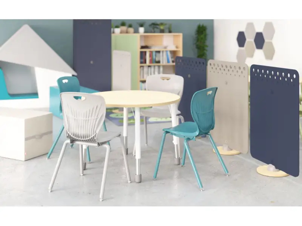 Short acoustic screen - Navy