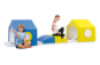 Foam tunnel with mirrors and curtain. Set