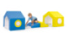 Foam tunnel with mirrors and curtain. Set