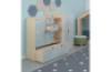 Doors for cot storage cabinet, set of 2, grey with felt front. Cubo Acoustic Collection