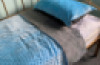 3kg Weighted Blanket Small (90 x 100) Blue/Grey with Pillowcase