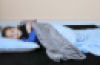 3kg Weighted Blanket Small (90 x 100) Blue/Grey with Pillowcase