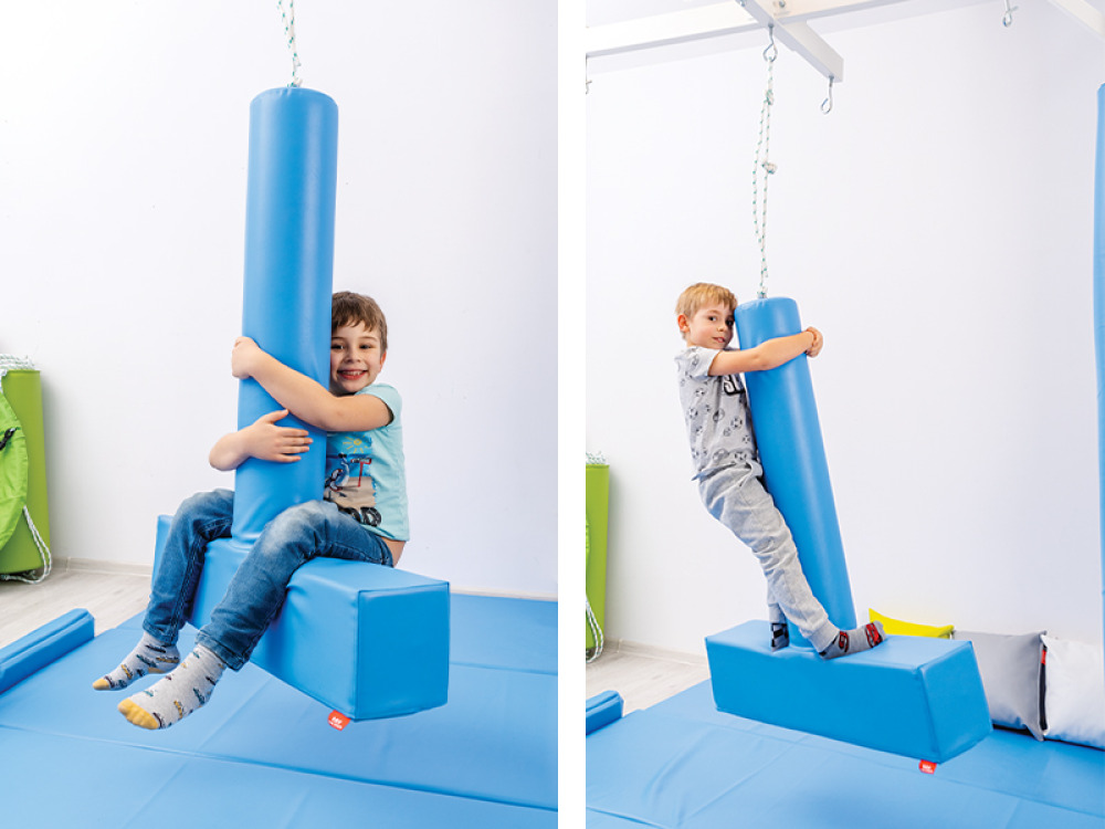 T-bar. Therapeutic swing