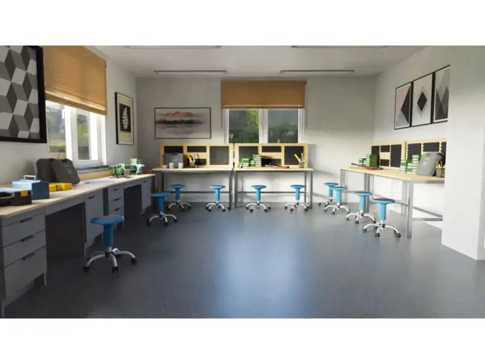Teacher s workbench with an add-on