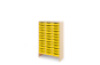 Storage Unit XL with shallow cardboard trays - Yellow