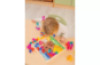 Mirror tray with acrylic cubes. Math and speech therapy set with activity scenarios