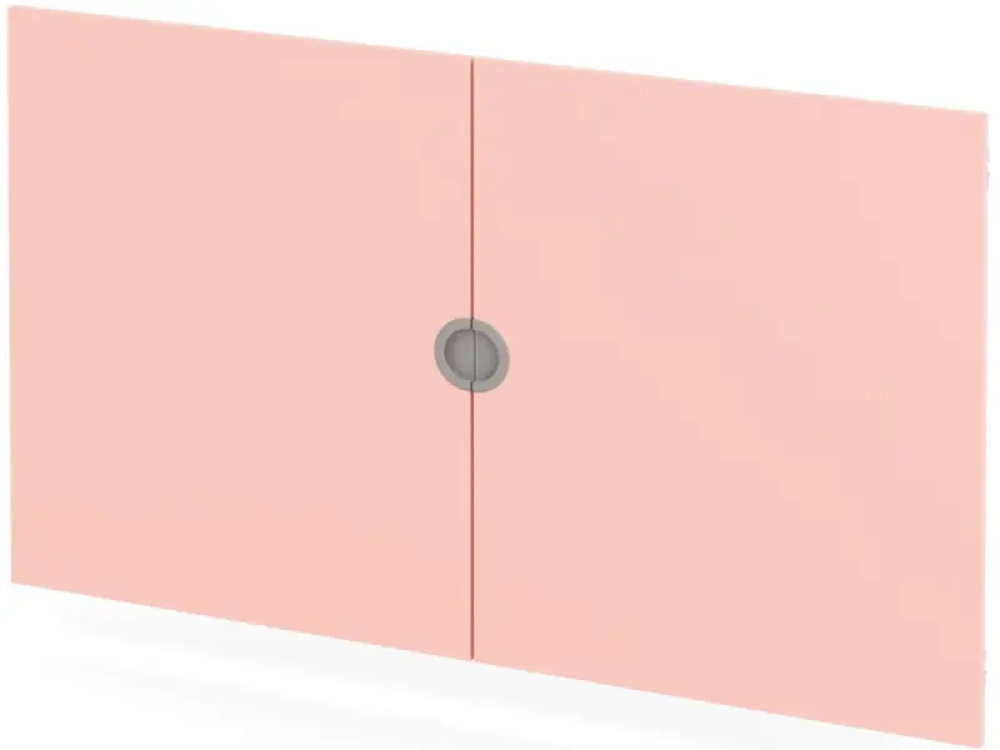 Cubo doors for bedding extension, 2 pieces. Pale pink