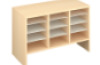 Storage Unit S with compartments - Beech