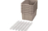 Big plastic containers with runners - eco beige - 06