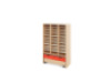 Storage Unit XL with compartments + container - Red