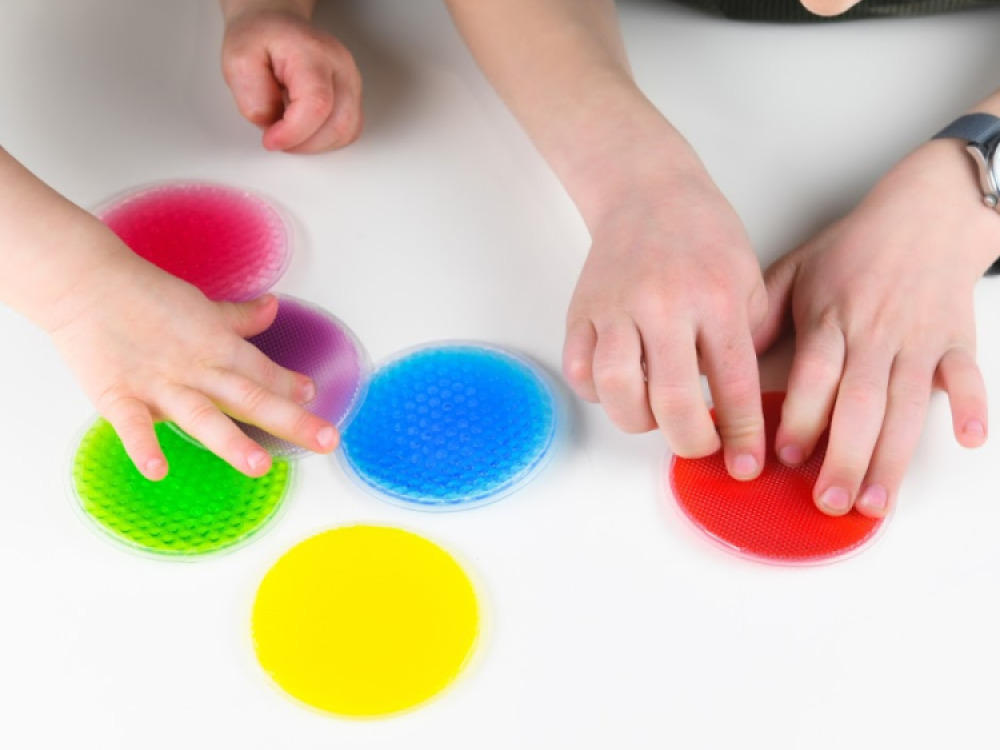 Fidget Squidgy Textrued Circles