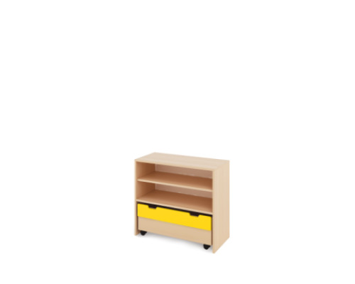 Storage Unit M with shelves + containers - Yellow