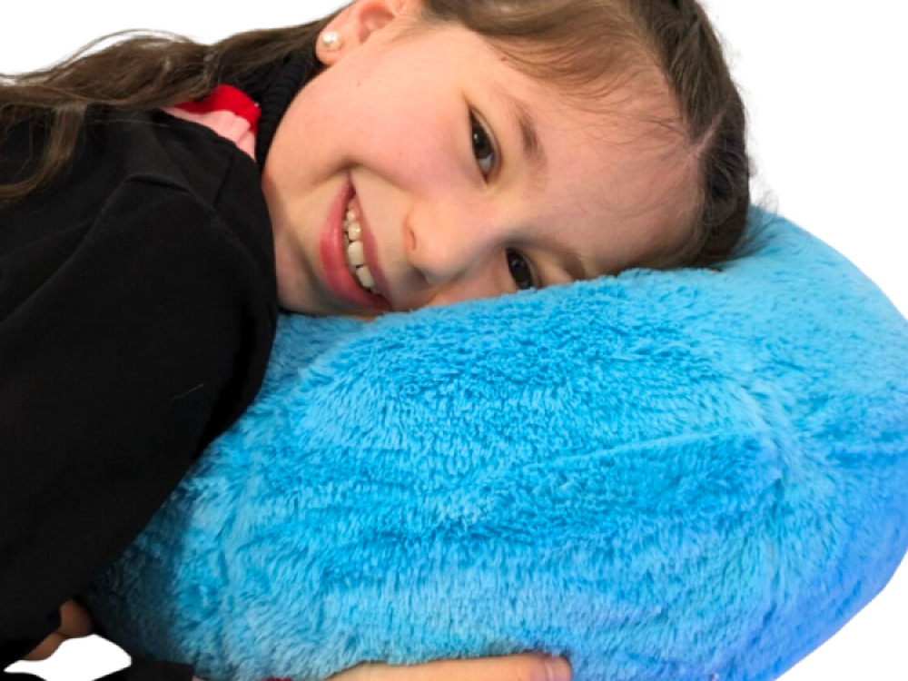 Blue Round Massage Cushion
