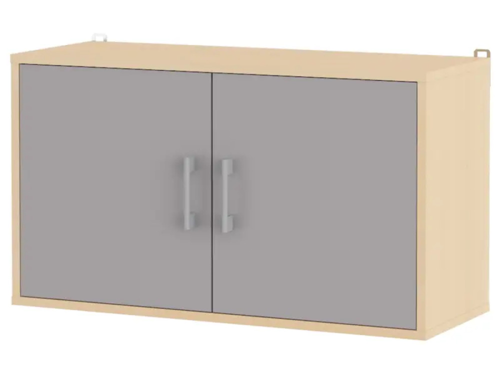 Large wall cabinet with door with door. Grey. Fresh Collection